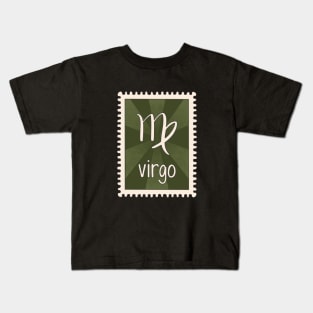 Virgo Zodiac Sign Stamp Kids T-Shirt